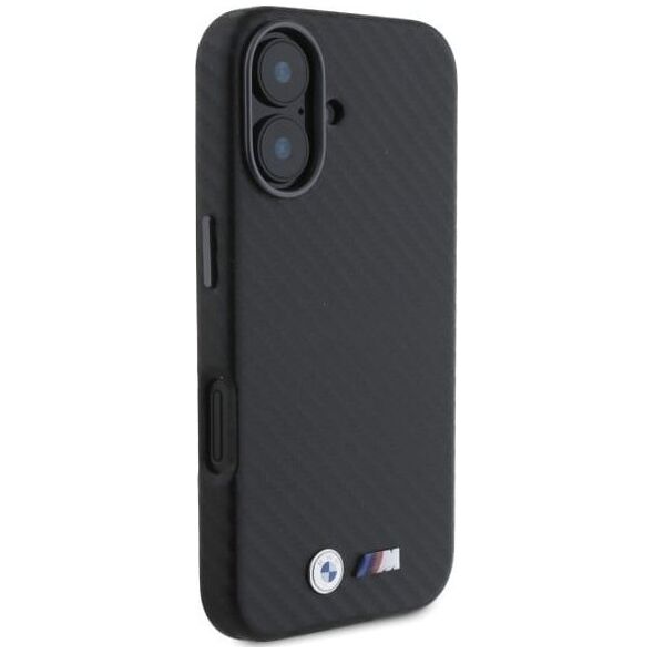 BMW BMW BMHCP16S23PUFWC iPhone 16 6.1"        czarny/black hardcase Carbon Wrapped Metal