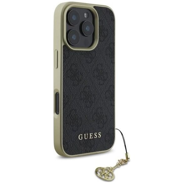 Guess Guess GUHCP16LGF4GGR iPhone 16 Pro 6.3"   czarny/black hardcase 4G Charms Collection