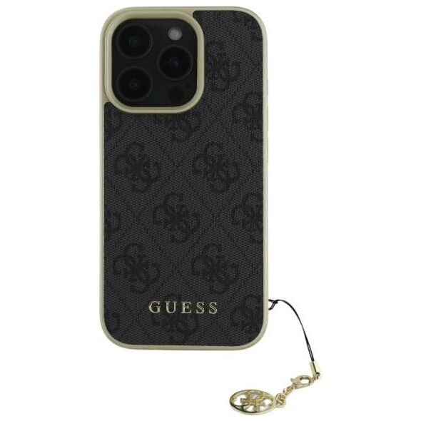 Guess Guess GUHCP16LGF4GGR iPhone 16 Pro 6.3"   czarny/black hardcase 4G Charms Collection
