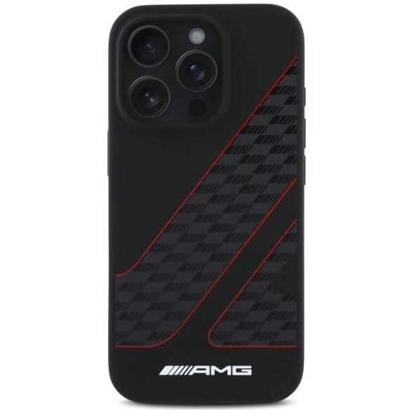 Mercedes AMG AMHMP16L2SCFR iPhone 16 Pro 6.3"      czarny/black hardcase Checkered Flag Pattern MagSafe