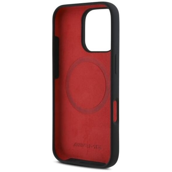 Mercedes AMG AMHMP16L2SCFR iPhone 16 Pro 6.3"      czarny/black hardcase Checkered Flag Pattern MagSafe