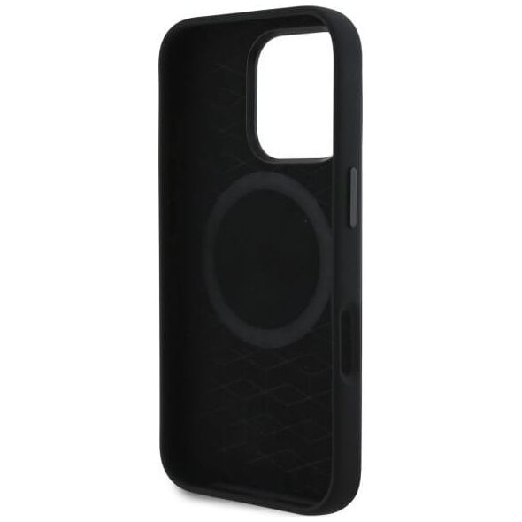 BMW BMW BMHMP16X23SCUK iPhone 16 Pro Max      6.9" czarny/black hardcase Silicone Cut Tricolor Lines MagSafe