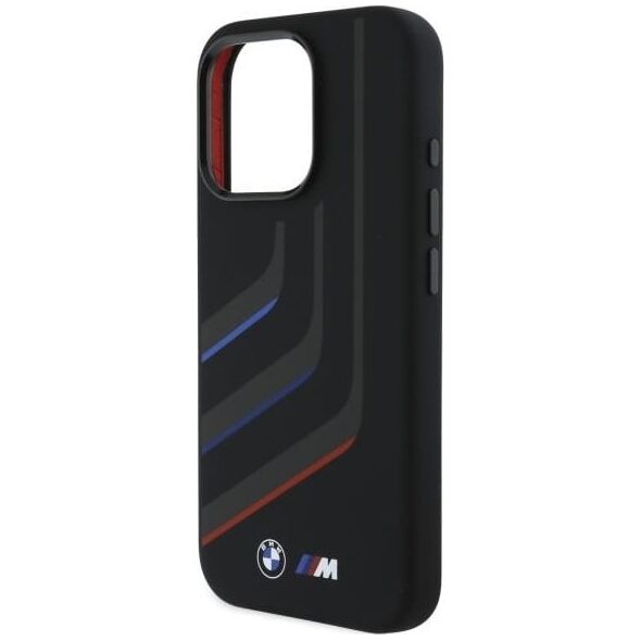 BMW BMW BMHMP16X23SLIK iPhone 16 Pro Max      6.9" czarny/black hardcase Silicone Turning Lines MagSafe