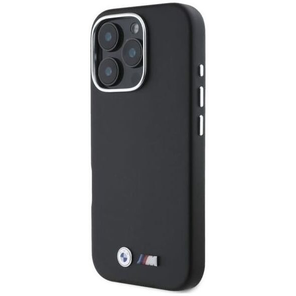 BMW BMW BMHCP16L23PMWK iPhone 16 Pro 6.3"     czarny/black hardcase M Smooth Full Wrapped Metal