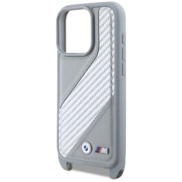 BMW BMW BMHCP16X23PSCCG iPhone 16 Pro Max     6.9" szary/grey hardcase M Edition Carbon Stripe & Strap