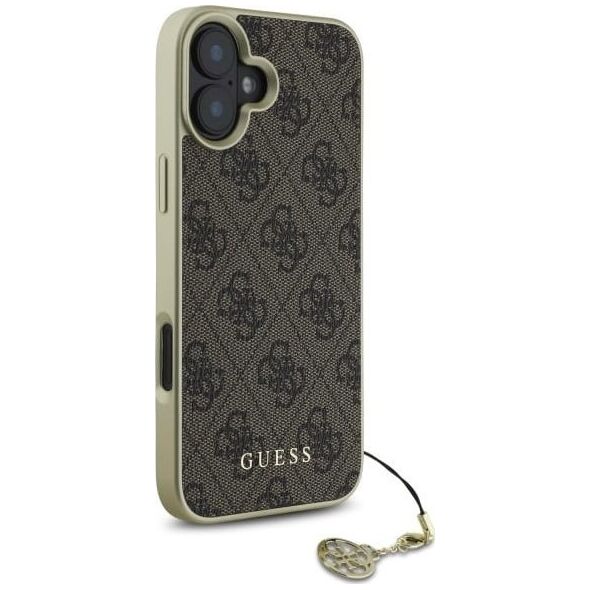 Guess Guess GUHCP16MGF4GBR iPhone 16 Plus 6.7"  brązowy/brown hardcase 4G Charms Collection
