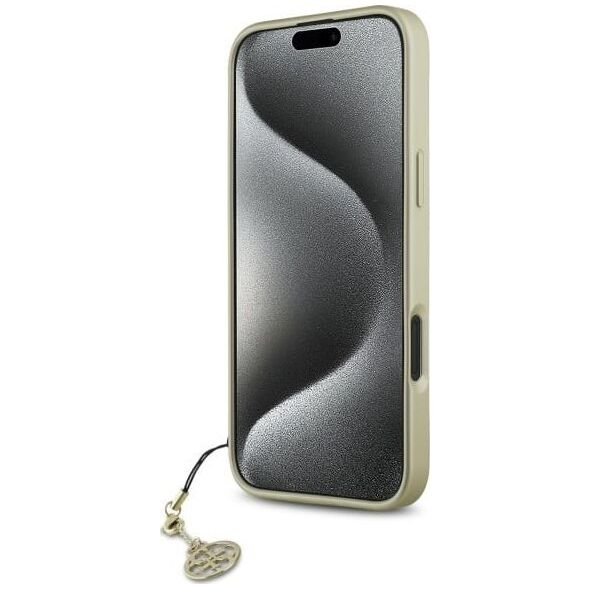 Guess Guess GUHCP16MGF4GBR iPhone 16 Plus 6.7"  brązowy/brown hardcase 4G Charms Collection