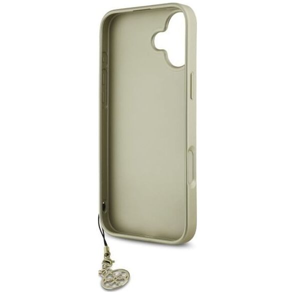 Guess Guess GUHCP16MGF4GBR iPhone 16 Plus 6.7"  brązowy/brown hardcase 4G Charms Collection
