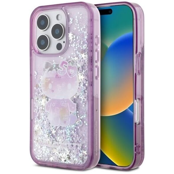 Hello Kitty Hello Kitty HKHCP16XL50PPU iPhone 16 Pro  Max 6.9" fioletowy/purple hardcase Liquid Glitter 50TH Anniversary Party