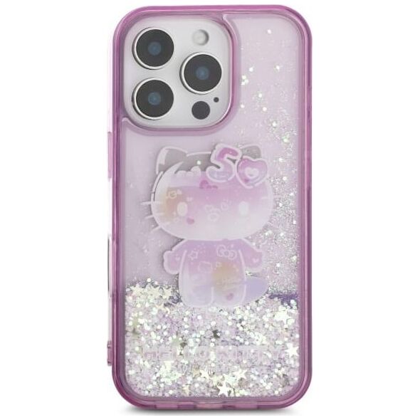 Hello Kitty Hello Kitty HKHCP16XL50PPU iPhone 16 Pro  Max 6.9" fioletowy/purple hardcase Liquid Glitter 50TH Anniversary Party