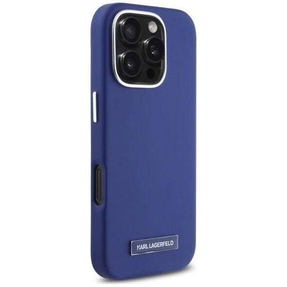 Karl Lagerfeld Karl Lagerfeld KLHMP16XPGMSRPB iPhone 16  Pro Max 6.9" niebieski/blue hardcase FW Metal Plate MagSafe