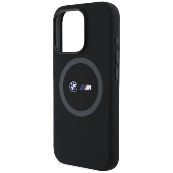 BMW BMW BMHMP16X23SROK iPhone 16 Pro Max      6.9" czarny/black hardcase M Silicone Printed Ring MagSafe