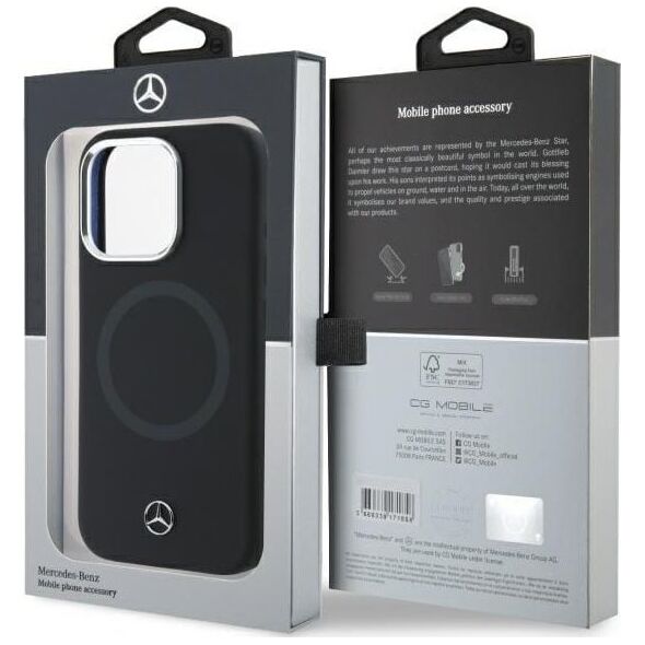 Mercedes Mercedes MEHMP16X23SUTTK iPhone 16 Pro    Max 6.9" czarny/black hardcase Silicone Tonal Logo MagSafe