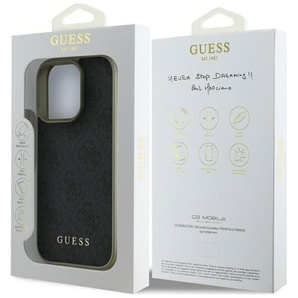 Guess Guess GUHCP16XGF4GGR iPhone 16 Pro Max    6.9" czarny/black hardcase 4G Charms Collection