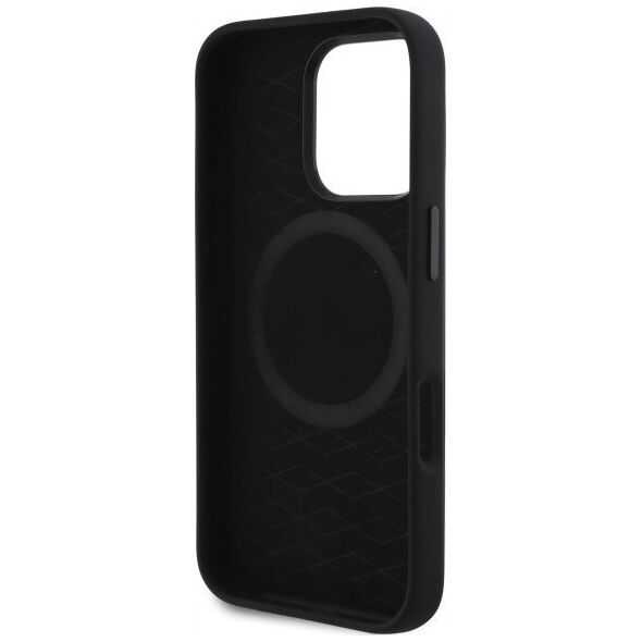 BMW BMW BMHMP16L23SCUK iPhone 16 Pro 6.3"     czarny/black hardcase Silicone Cut Tricolor Lines MagSafe