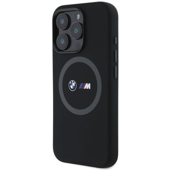 BMW BMW BMHMP16L23SROK iPhone 16 Pro 6.3"     czarny/black hardcase M Silicone Printed Ring MagSafe