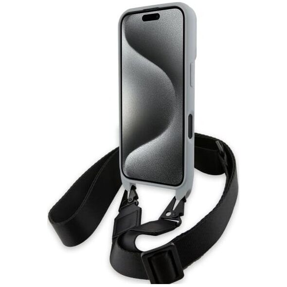 BMW BMW BMHCP16S23PSCCG iPhone 16 6.1"        szary/grey hardcase M Edition Carbon Stripe & Strap