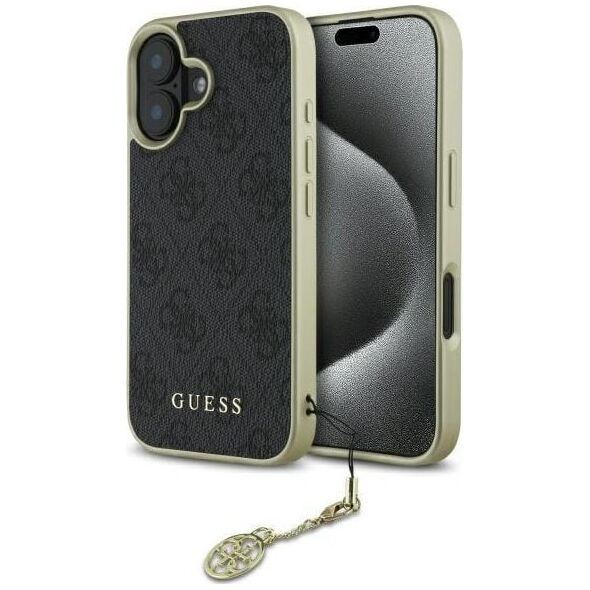 Guess Guess GUHCP16MGF4GGR iPhone 16 Plus 6.7"  czarny/black hardcase 4G Charms Collection