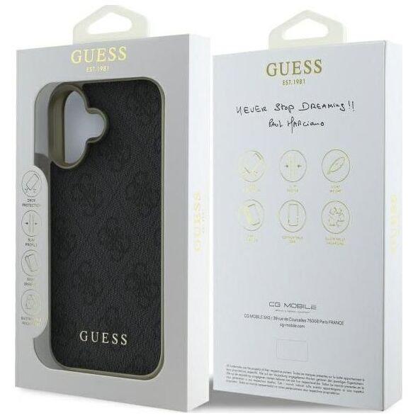 Guess Guess GUHCP16MGF4GGR iPhone 16 Plus 6.7"  czarny/black hardcase 4G Charms Collection