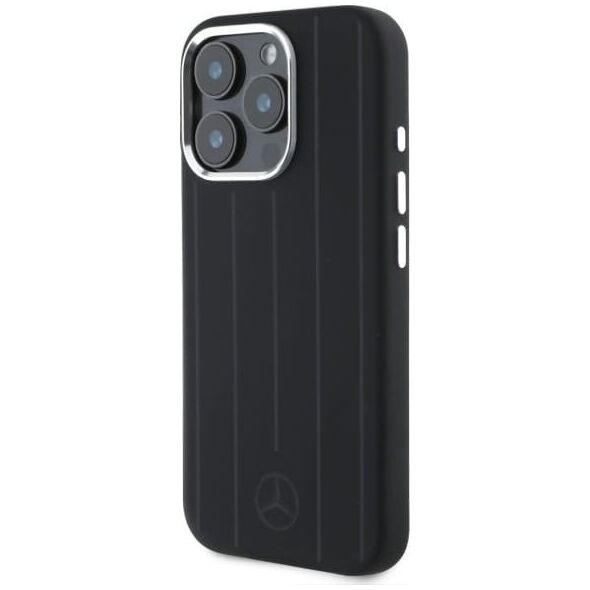 Mercedes Mercedes MEHMP16X23SUVSK iPhone 16 Pro    Max 6.9" czarny/black hardcase Silicone Vertical Tonal Stripes MagSafe