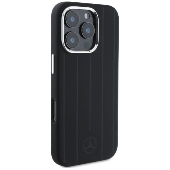 Mercedes Mercedes MEHMP16X23SUVSK iPhone 16 Pro    Max 6.9" czarny/black hardcase Silicone Vertical Tonal Stripes MagSafe