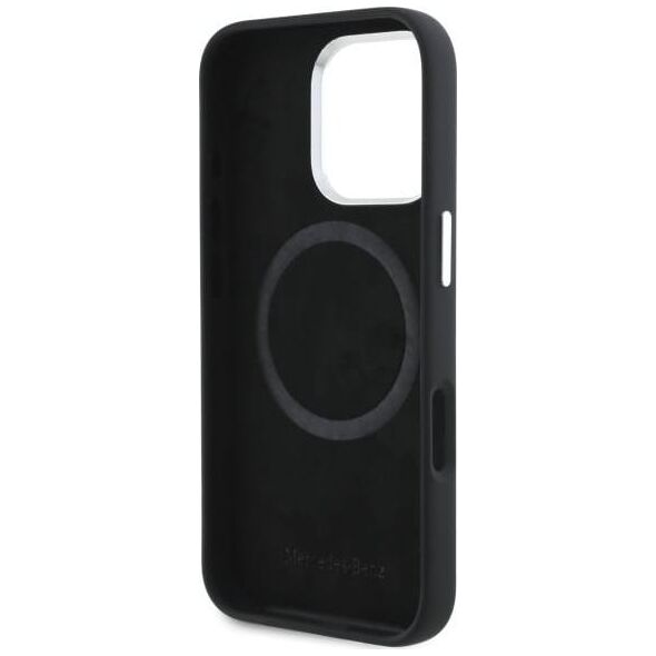 Mercedes Mercedes MEHMP16X23SUVSK iPhone 16 Pro    Max 6.9" czarny/black hardcase Silicone Vertical Tonal Stripes MagSafe