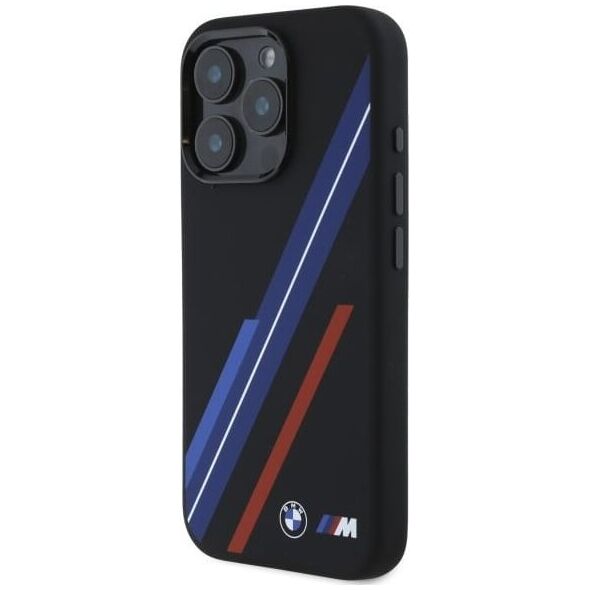 BMW BMW BMHMP16L23SSPK iPhone 16 Pro 6.3"     czarny/black hardcase Silicone Random Lines MagSafe