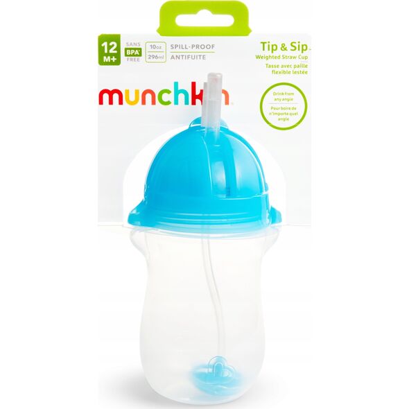 Munchkin MUNCHKIN Any Angle Straw Cup, Blue, 12m+, 296ml, 01246101