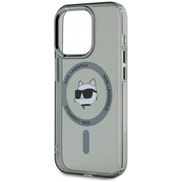 Karl Lagerfeld Karl Lagerfeld KLHMP15XHLSCHK iPhone 15 Pro Max 6.7" black/black hardcase IML Metal Choupette Head MagSafe