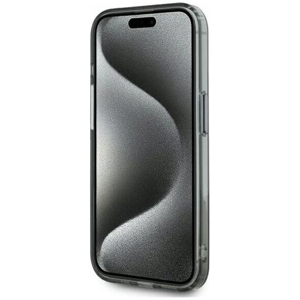 Karl Lagerfeld Karl Lagerfeld KLHMP15XHLSKCK iPhone 15 Pro Max 6.7" black/black hardcase IML Metal Karl&Choupette Head MagSafe