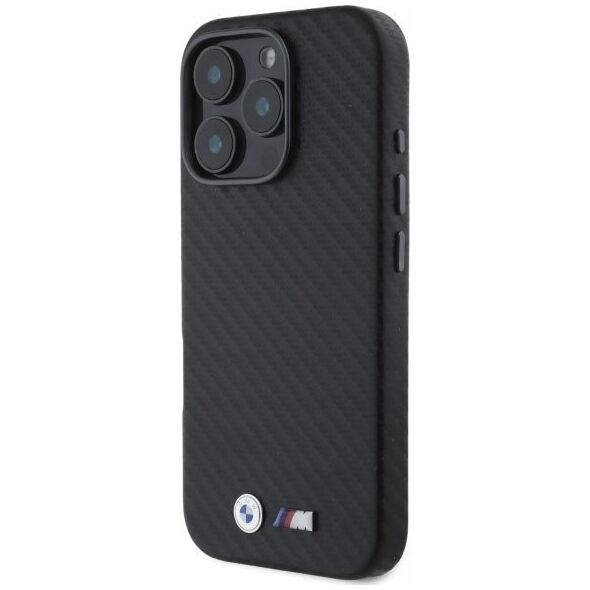 BMW BMW BMHCP16X23PUFWC iPhone 16 Pro Max 6.9" black/black hardcase Carbon Wrapped Metal