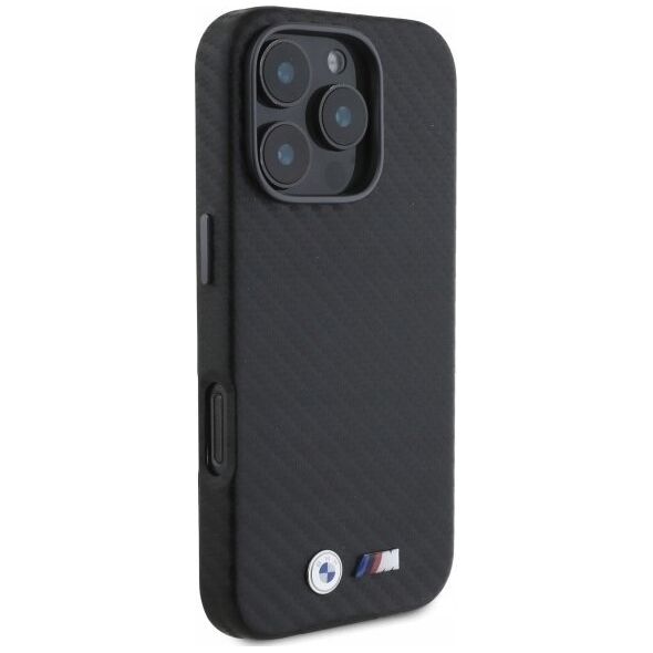 BMW BMW BMHCP16X23PUFWC iPhone 16 Pro Max 6.9" black/black hardcase Carbon Wrapped Metal
