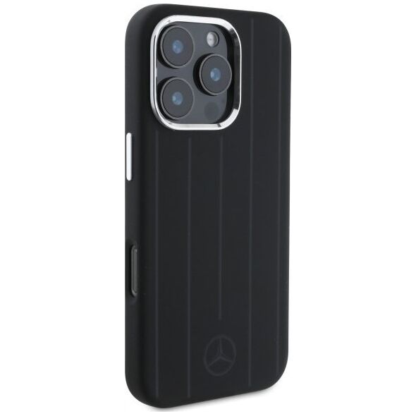 Mercedes Mercedes MEHMP16L23SUVSK iPhone 16 Pro 6.3" black/black hardcase Silicone Vertical Tonal Stripes MagSafe