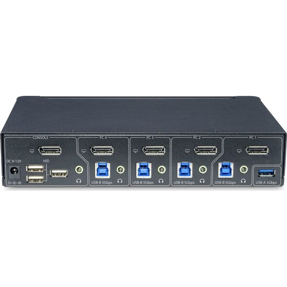 Przełącznik StarTech StarTech P4AD122-KVM-SWITCH przełącznik KVM Możliwości montowania w stelażu Czarny
