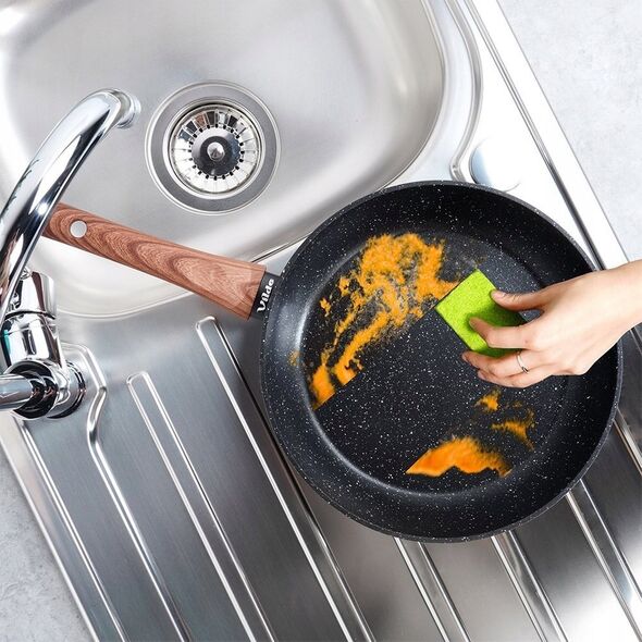 Patelnia Vilde Patelnia Indukcja na Gaz Granitowa Nieprzywierająca Solidna VILDE 26 cm