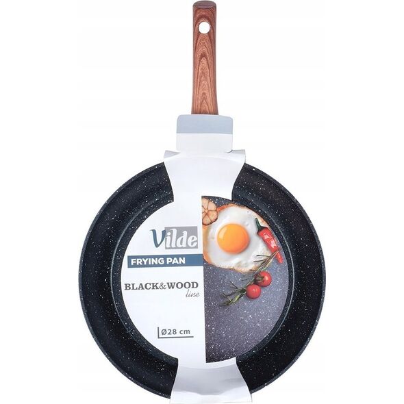 Patelnia Vilde Patelnia Indukcja na Gaz Granitowa Nieprzywierająca Solidna VILDE 28 cm