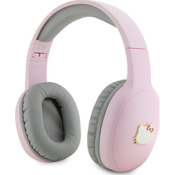 Słuchawki HelloKitty Hello Kitty słuchawki nauszne Bluetooth HKBHA1BKHLMP różowe/pink Metal Logo