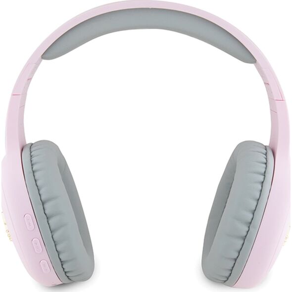 Słuchawki HelloKitty Hello Kitty słuchawki nauszne Bluetooth HKBHA1BKHLMP różowe/pink Metal Logo