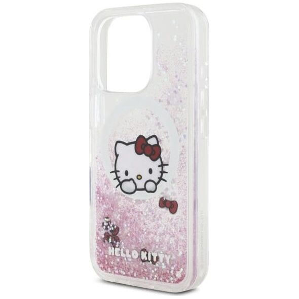 HelloKitty Hello Kitty HKHMP16XLSWKH iPhone 16 Pro   Max 6.9" biały/white hardcase Liquid Glitter Sweet Kitty Bows MagSafe