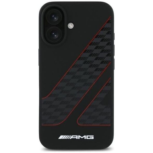 Mercedes AMG AMHMP16S2SCFR iPhone 16 6,1"          czarny/black hardcase Checkered Flag Pattern MagSafe