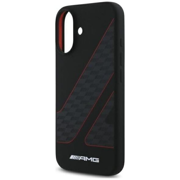 Mercedes AMG AMHMP16S2SCFR iPhone 16 6,1"          czarny/black hardcase Checkered Flag Pattern MagSafe