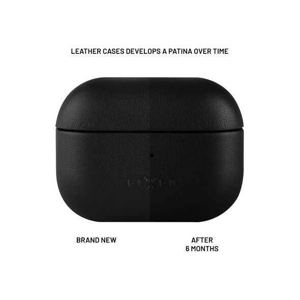 Fixed Fixed | Earbuds Case with MagSafe Support | Apple AirPods Pro 2/Pro 2 (USB-C) | Juodas | Leather
