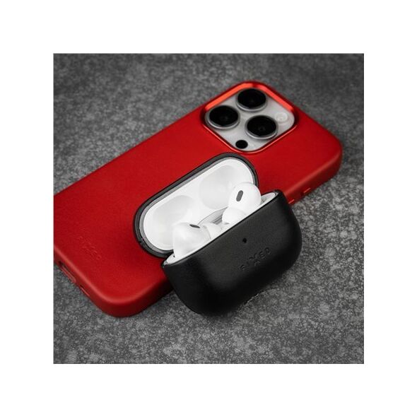 Fixed Fixed | Earbuds Case with MagSafe Support | Apple AirPods Pro 2/Pro 2 (USB-C) | Juodas | Leather