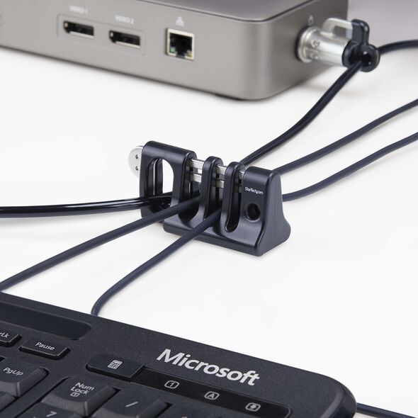Organizer StarTech StarTech CABLE-ORGANIZER-LOCK organizator na kable Biurko Uchwyt na kabel Czarny