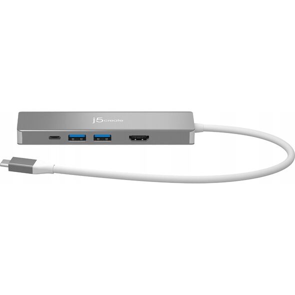 Stacja/replikator j5create j5create JCD390-N stacja dokująca Przewodowa USB 3.2 Gen 2 (3.1 Gen 2) Type-C Srebrny, Biały