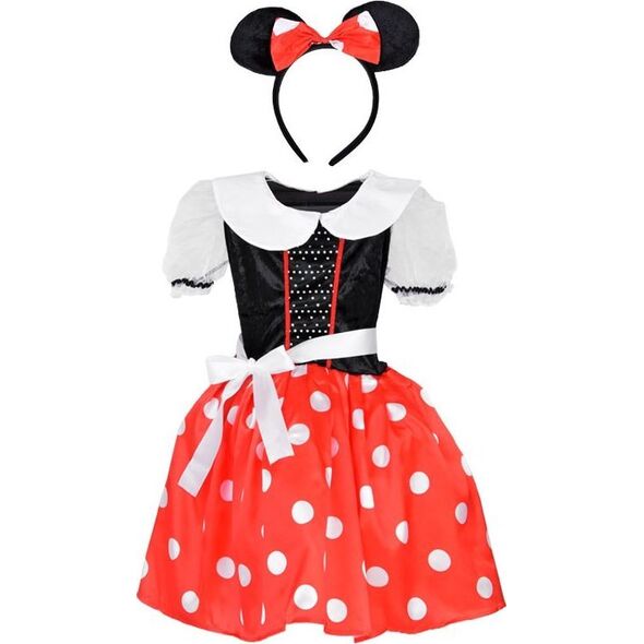 Jokomisiada Uroczy Kostium Strój Myszki Minnie dla Dziewczynki przebranie L/XL ZA5280