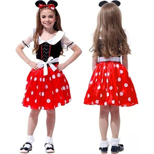 Jokomisiada Uroczy Kostium Strój Myszki Minnie dla Dziewczynki przebranie L/XL ZA5280