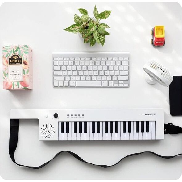Jokomisiada Organy Elektroniczne Keyboard z uchwytem muzyczna zabawka 37klawisz IN0172