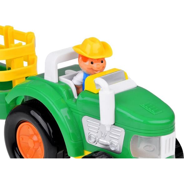 Jokomisiada Traktor z przyczepą Farmer i zwierzątka dźwięk + światło ZA5390