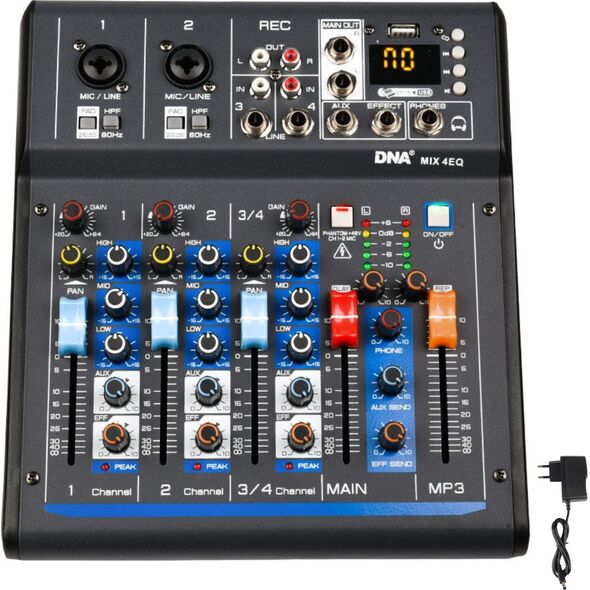 DNA DNA MIX 4 EQ mikser audio USB MP3 Bluetooth analogowy 4 kanały